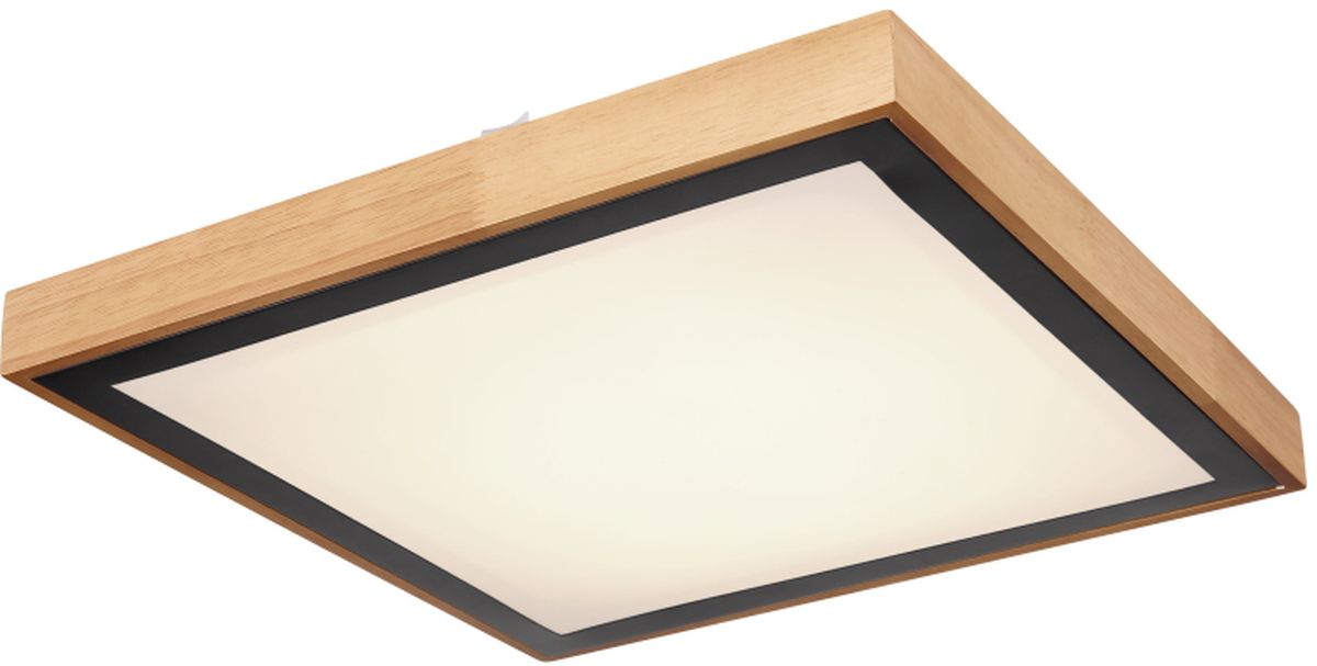 Globo Lighting Bruno Decke 1x24 W schwarz-holz-opal 41764-24Q