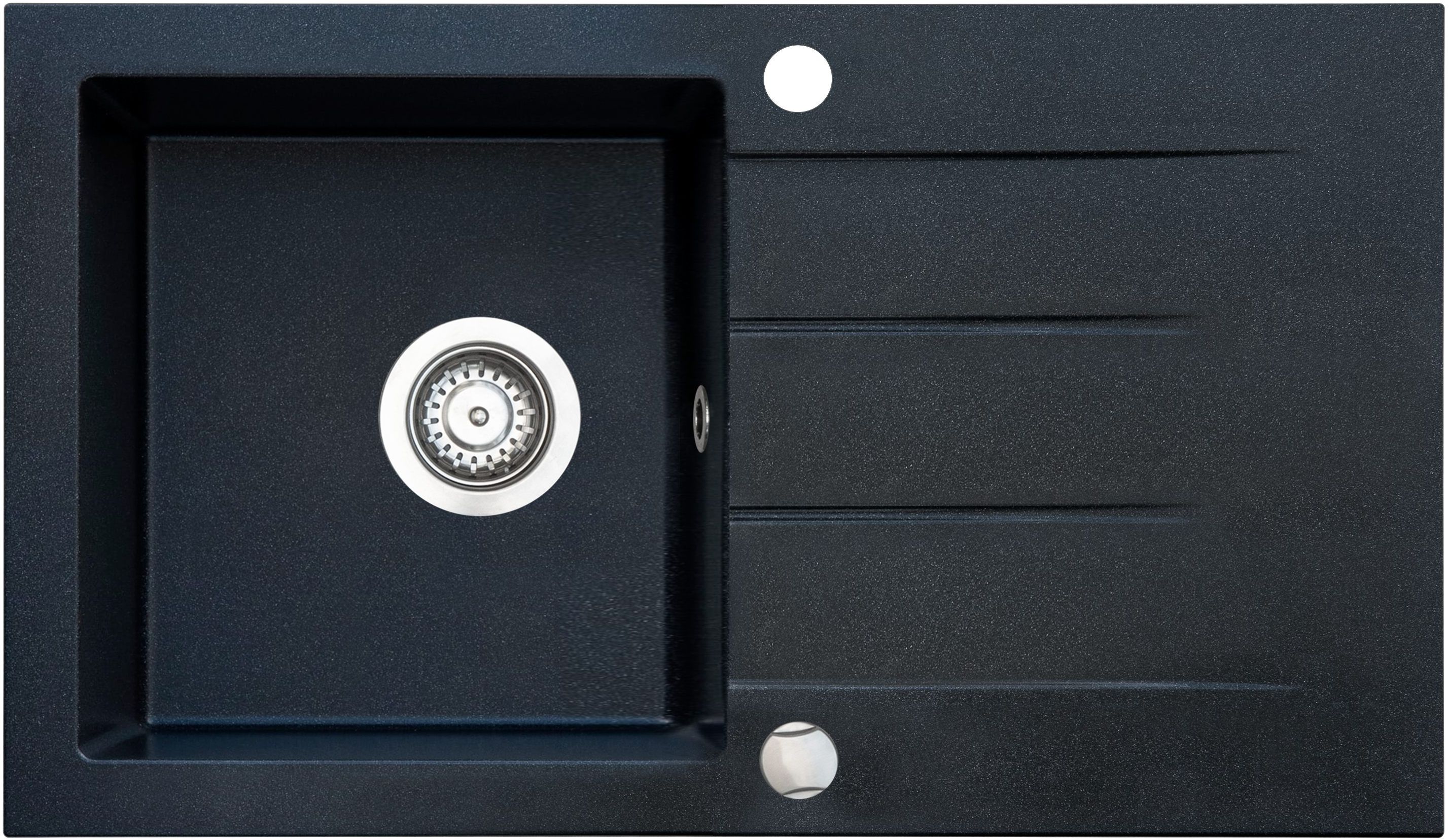 iceBerg Focus Granitspüle 76x44 cm grau/graphit/onyx ZFS1411