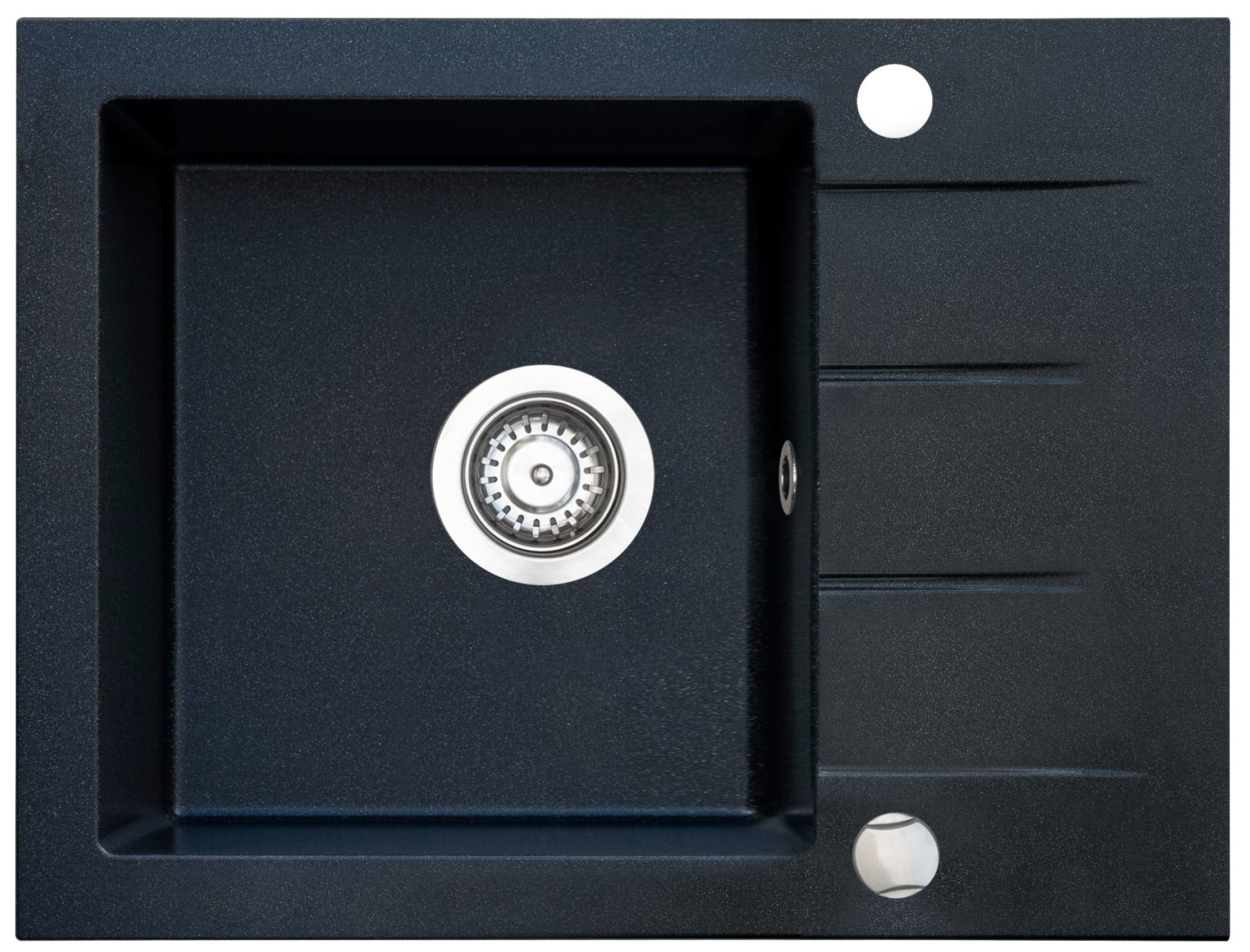 iceBerg Focus Granitspüle 58x44 cm grau/graphit/onyx ZFS1411A