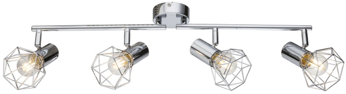 Globo Lighting Xara I Deckenlampe 4x40 W chrom 54802-4