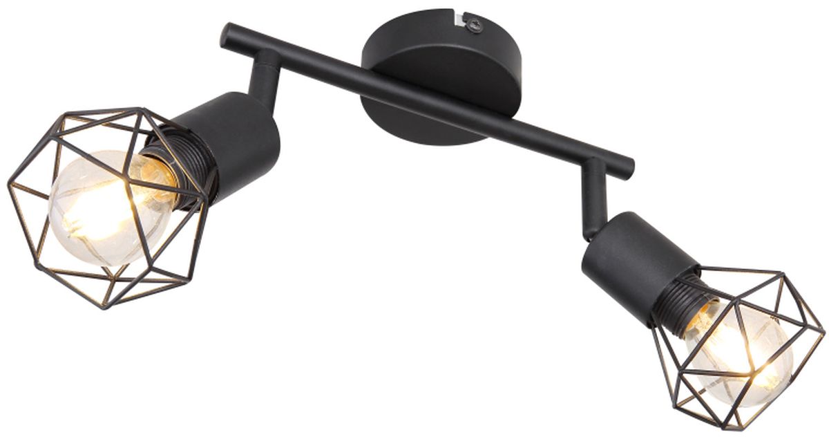 Globo Lighting Xara I Deckenlampe 2x40 W schwarz 54802S-2