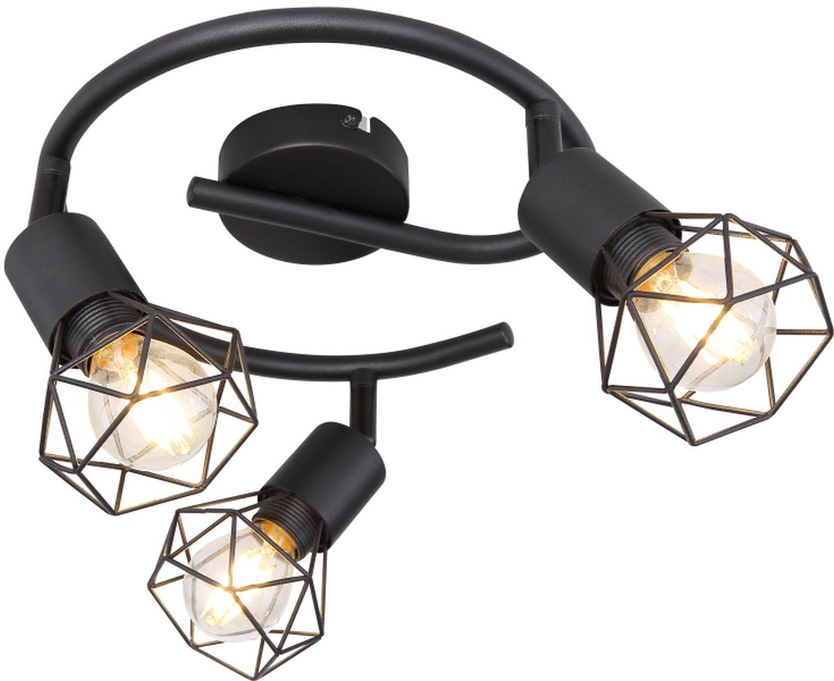 Globo Lighting Xara I Deckenlampe 3x40 W schwarz 54802S-3