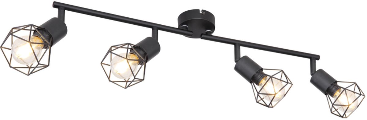 Globo Lighting Xara I Deckenlampe 4x40 W schwarz 54802S-4