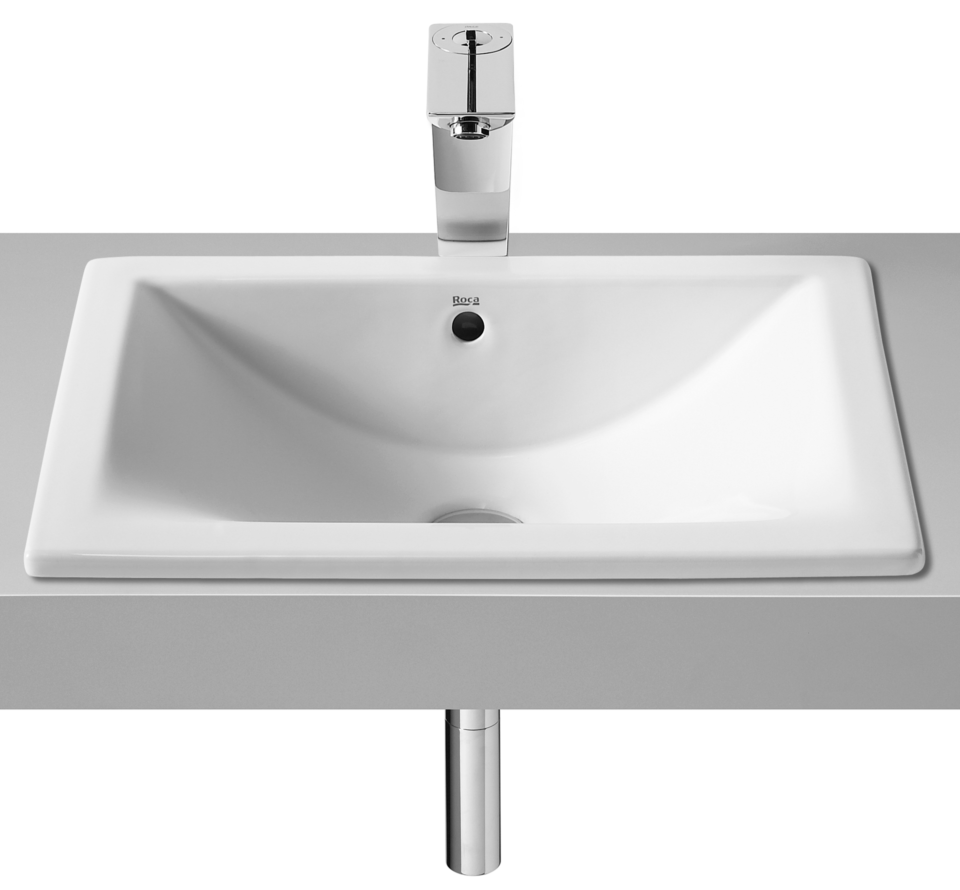 Roca Diverta Waschbecken 50x38 cm rechteckig Einbauwaschbecken-Unterbauwaschbecken weiß A327114000