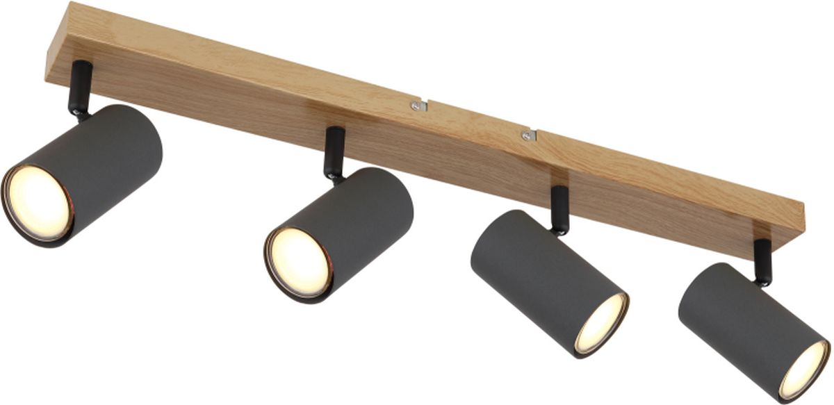 Globo Lighting Robby Deckenlampe 4x35 W holz-graphit 57911-4G