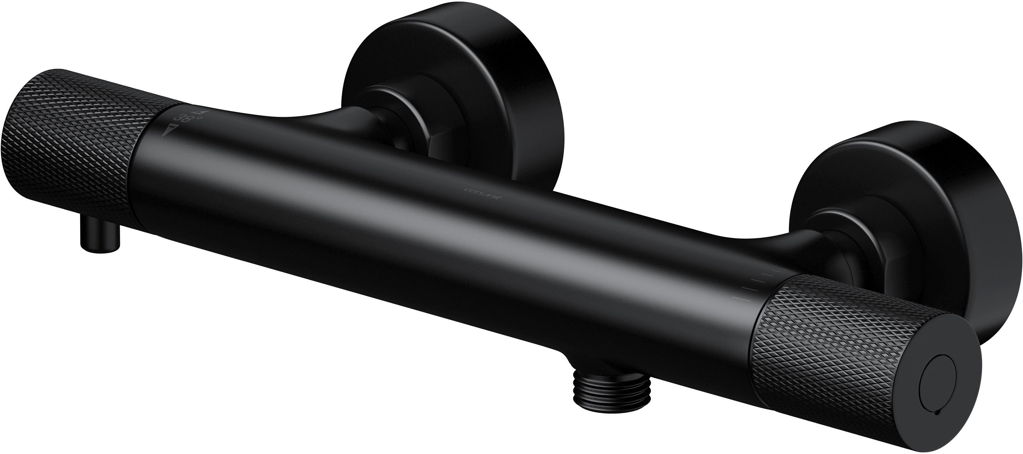 Cersanit Zen duschbatterie Wand mit Thermostat schwarz S951-582