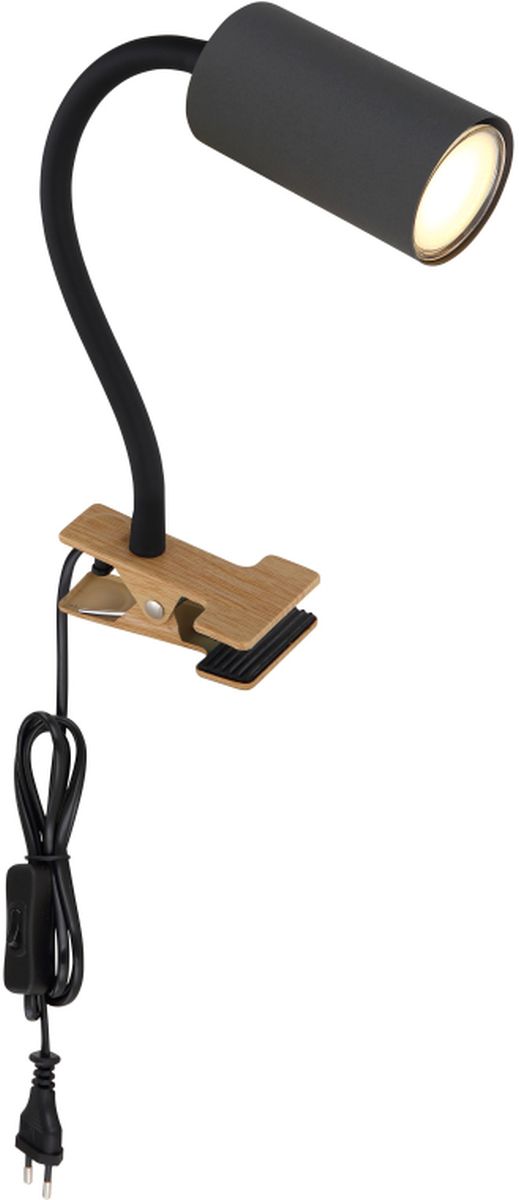 Globo Lighting Robby Tischlampe 1x25 W holz-graphit 57911KG