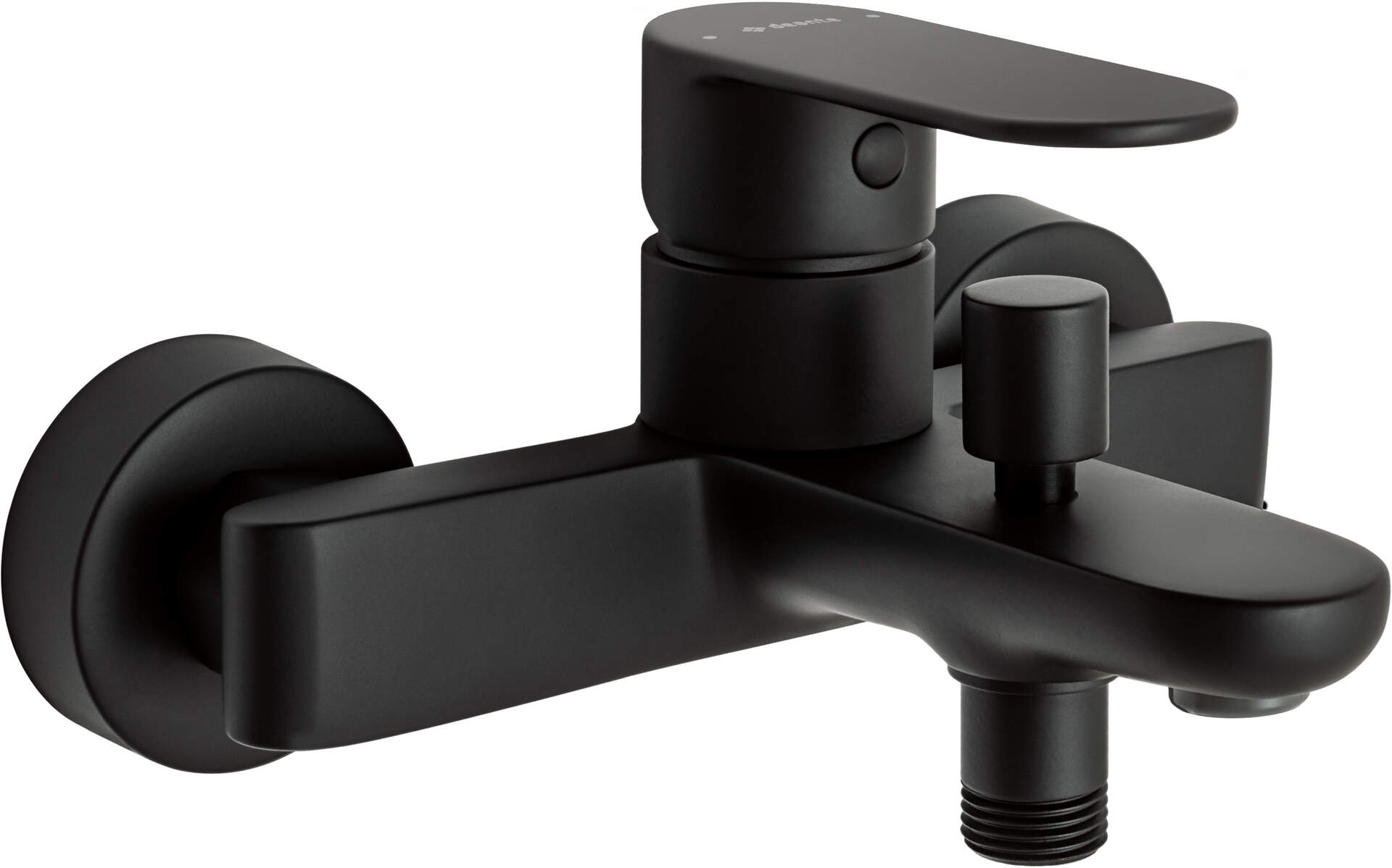 Deante Alpinia Badewannen- und Duscharmatur Wandmontage schwarz BGA_N10M