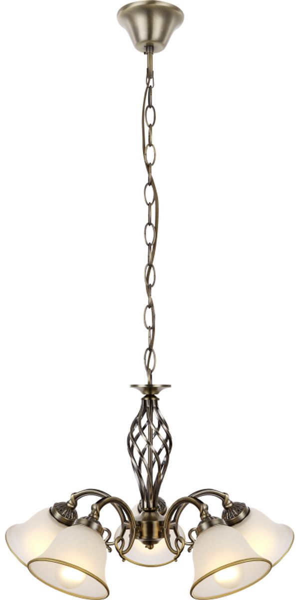 Globo Lighting Odin Pendelleuchte 5x60 W messing-satin 60208-5