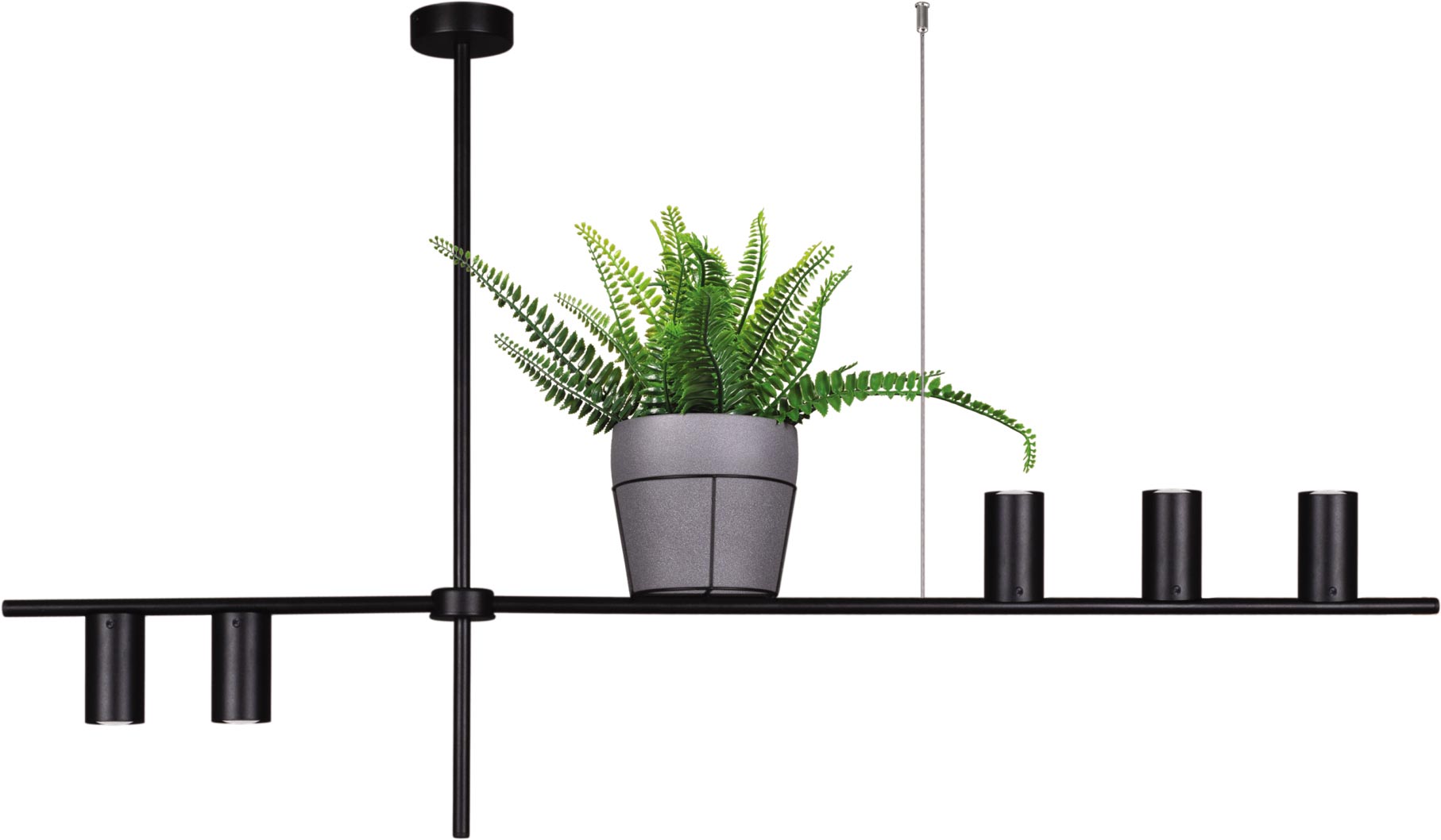 Kaja Rocco Pendelleuchte 5x10 W schwarz K-4756