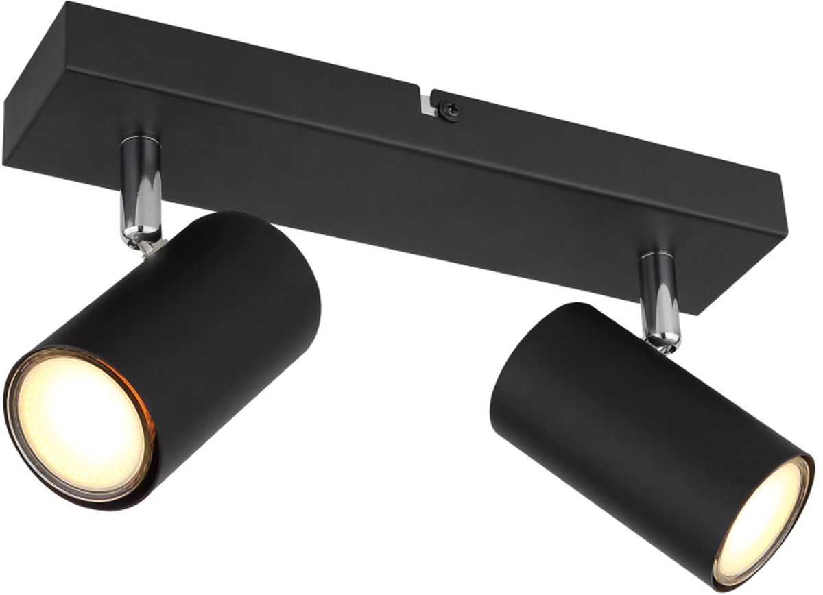 Globo Lighting Robby Deckenlampe 2x35 W schwarz-chrom 57911-2B