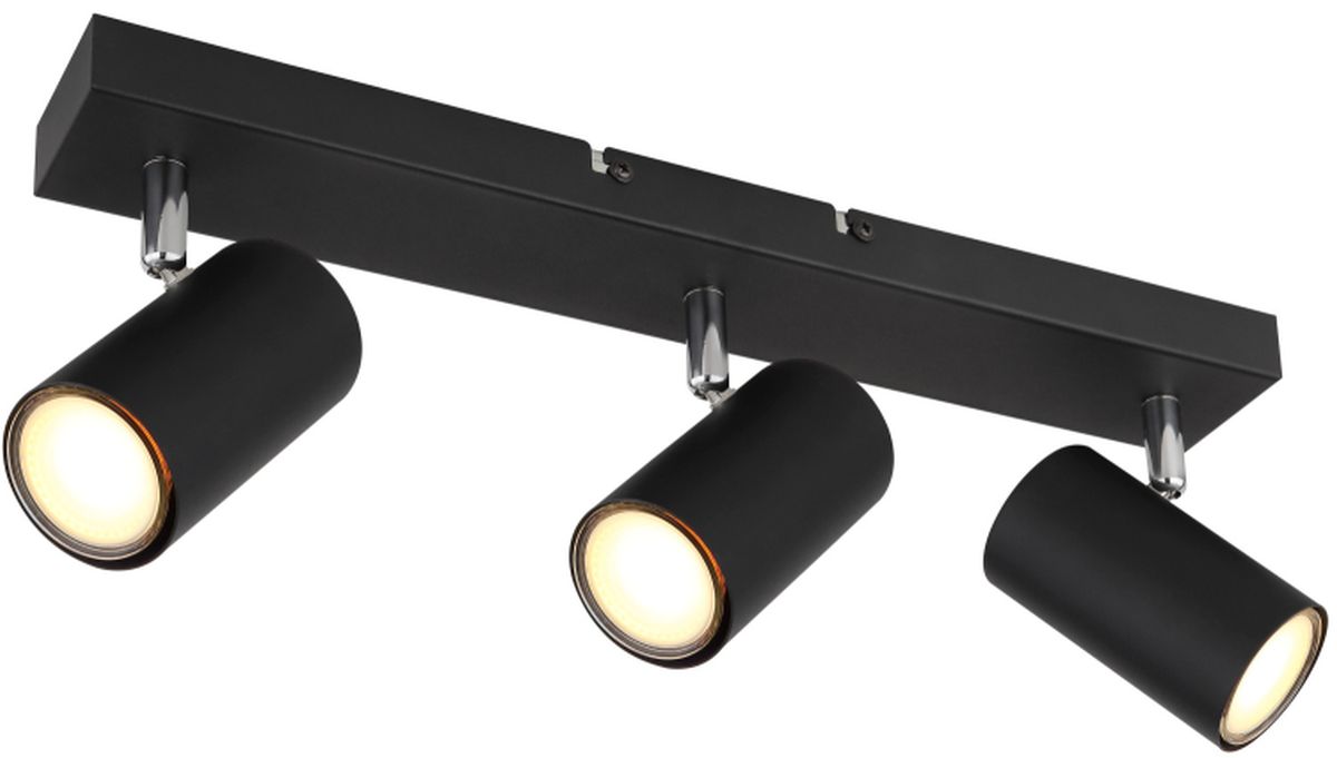 Globo Lighting Robby Deckenlampe 3x35 W schwarz-chrom 57911-3B