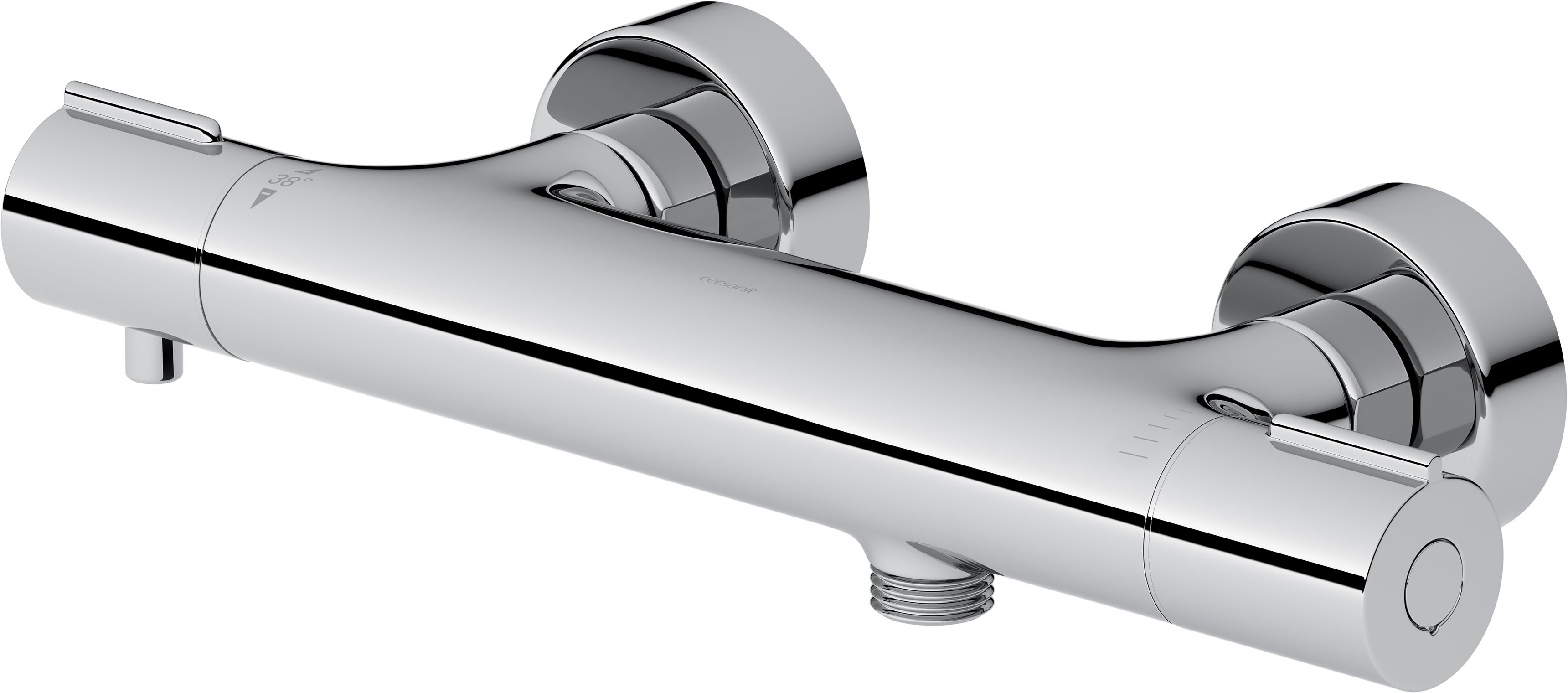 Cersanit Virgo duschbatterie Wand mit Thermostat chrom S951-579