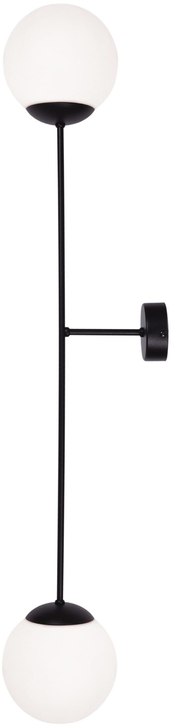 Kaja Savoy Leuchter 2x40 W weiß-schwarz K-4927