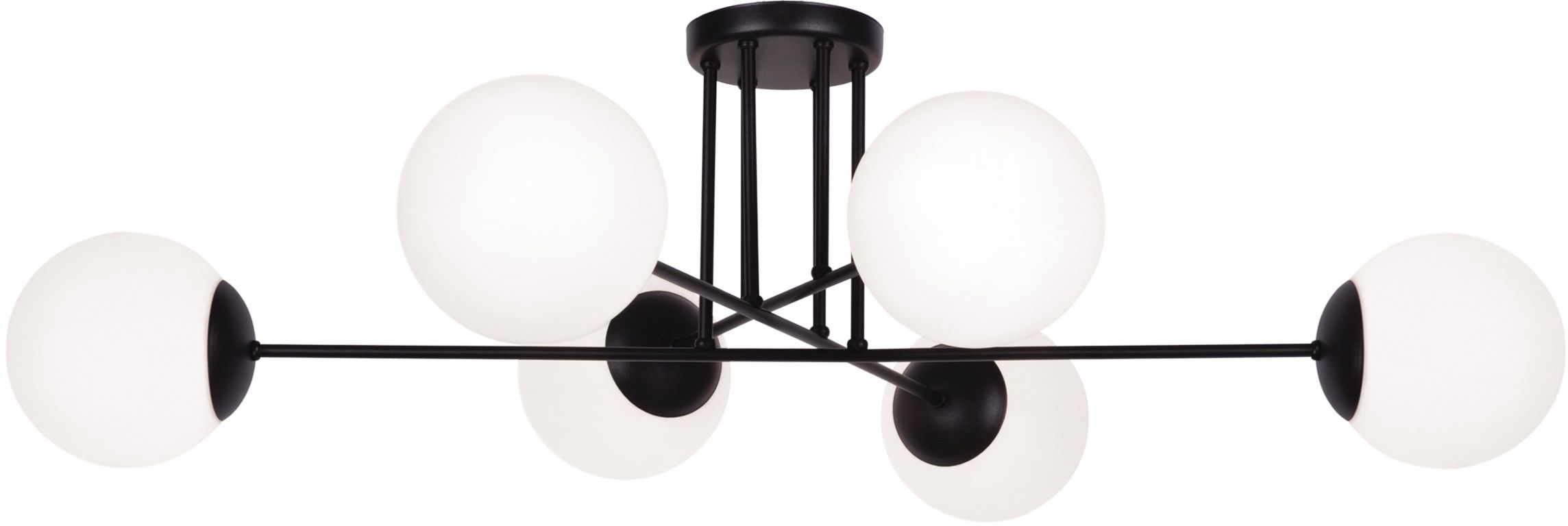 Kaja Savoy Deckenlampe 6x40 W weiß-schwarz K-4925