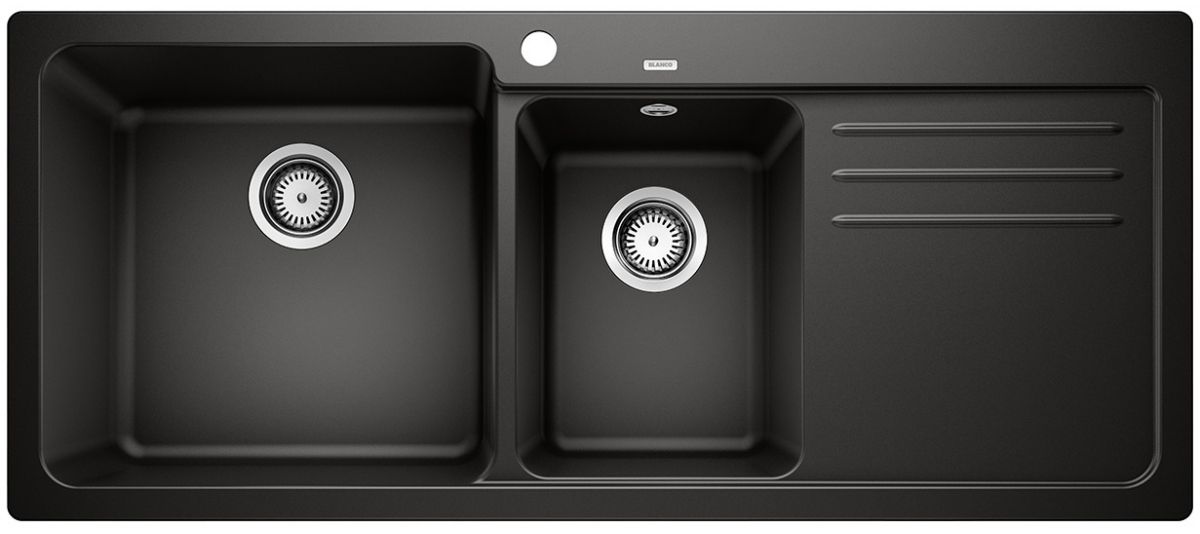 Blanco Naya 8 S Granitspüle 116x50 cm schwarz 525945