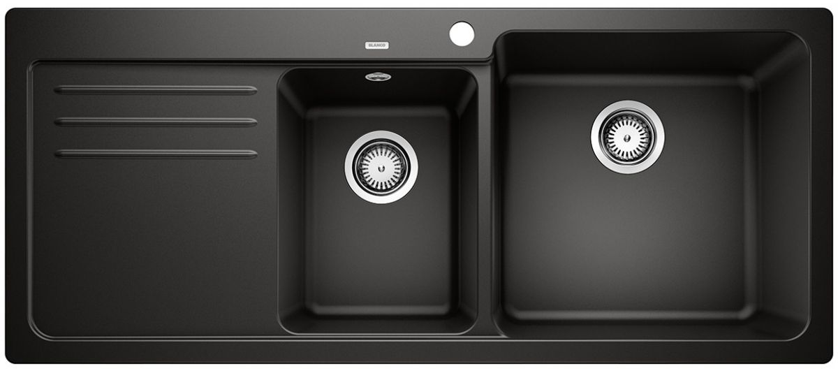 Blanco Naya 8 S Granitspüle 116x50 cm schwarz 525946