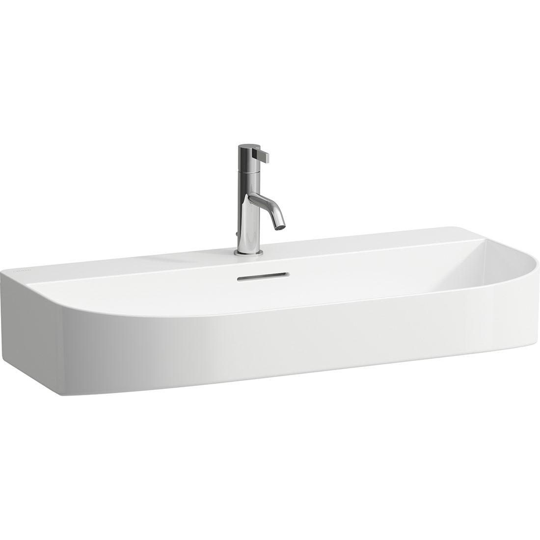 Laufen Sonar umywalka 80x42 cm półokrągła ścienna-meblowa biała H8103447571041