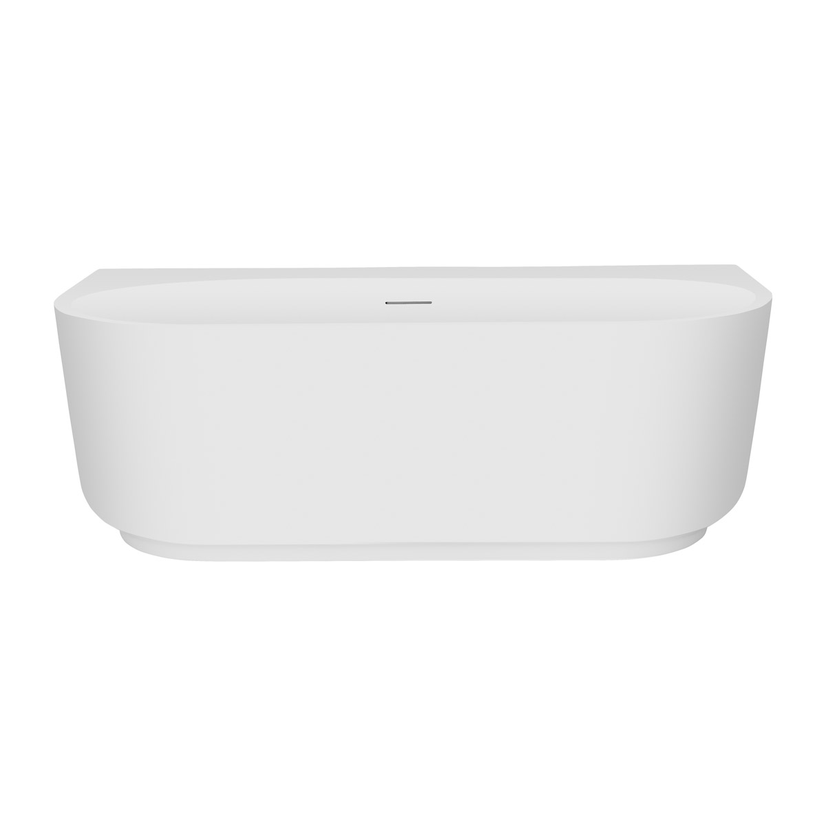 Ksuro 03 Wandmontierte Badewanne 170x80 cm oval weiß 32005000