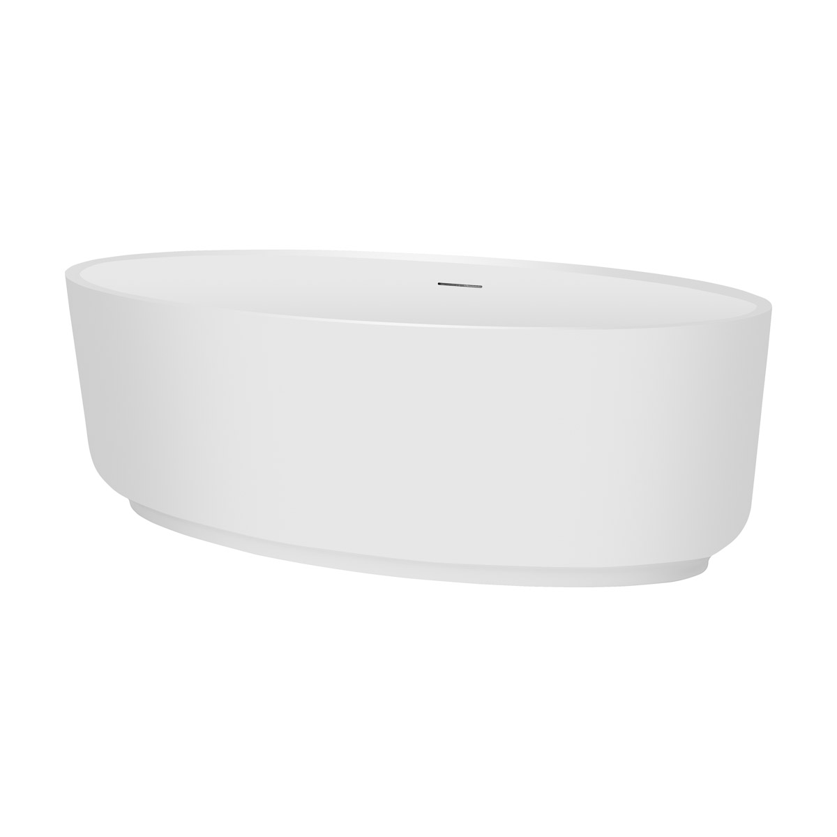 Ksuro 03 Freistehende Badewanne 170x85 cm oval weiß 32006000