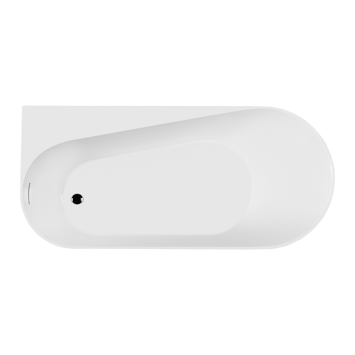 Ksuro 04 Freistehende Badewanne 170x78 cm oval weiß 32008000