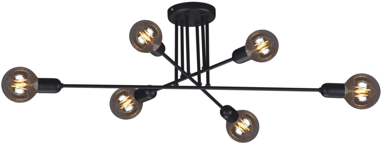 Kaja Sitya Black Deckenlampe 6x60 W schwarz K-4383