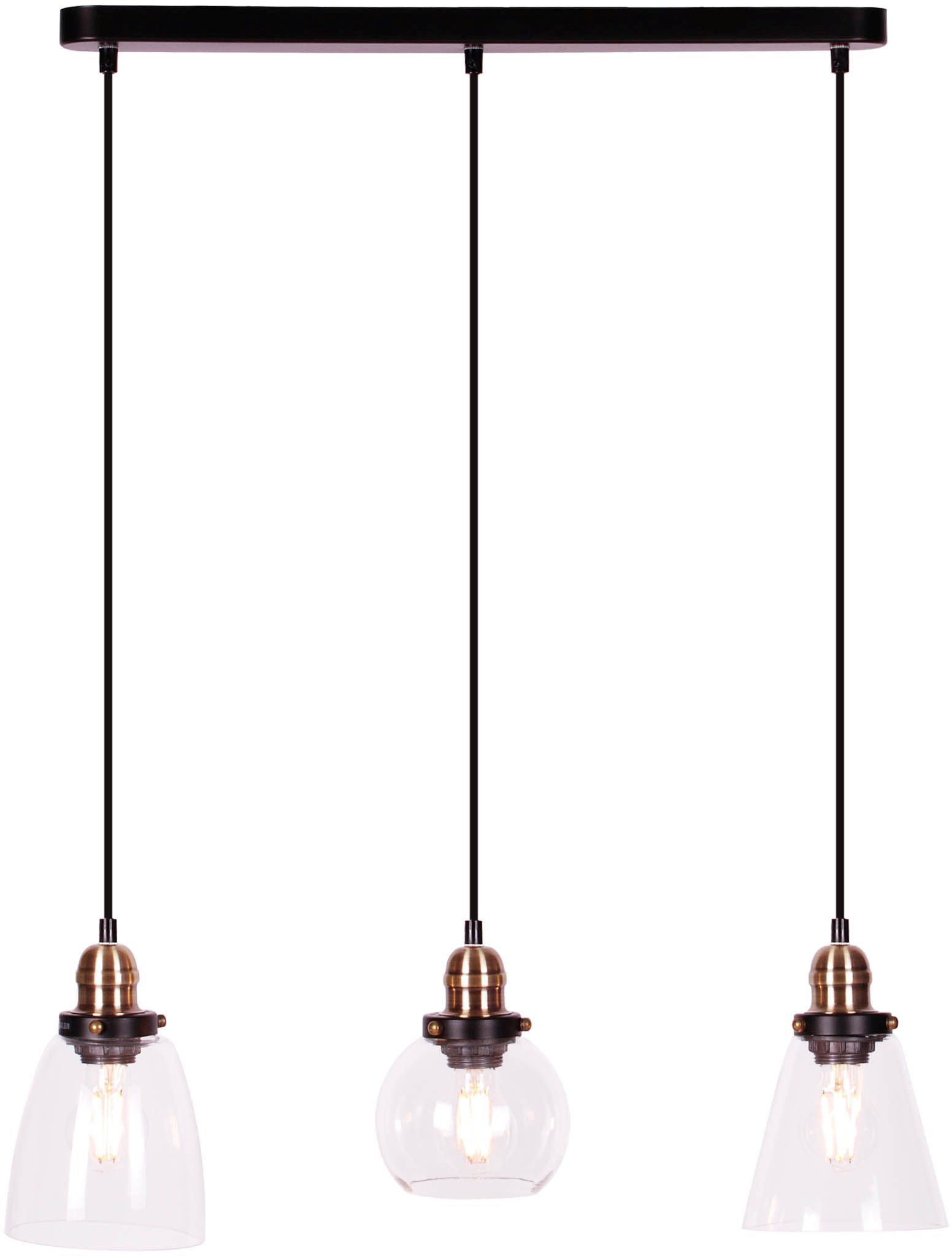 Kaja Samanta Pendelleuchte 3x40 W schwarz K-8036A-3