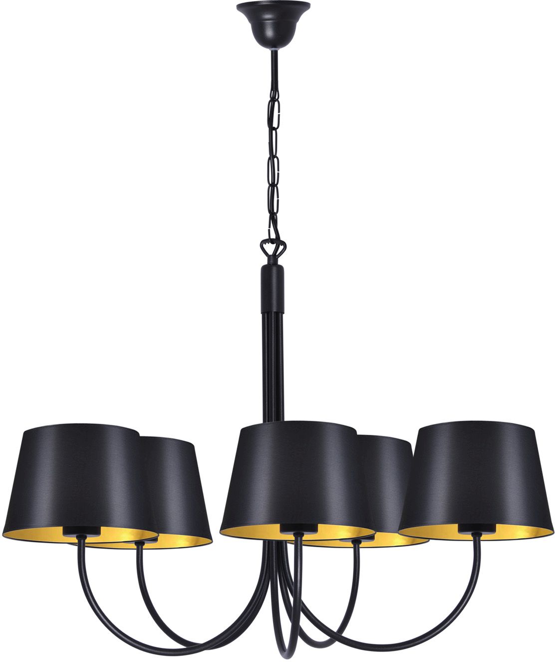 Kaja Sasto Pendelleuchte 1x40 W schwarz-gold K-4336