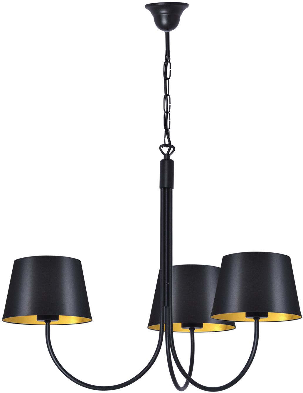 Kaja Sasto Pendelleuchte 3x40 W schwarz-gold K-4335