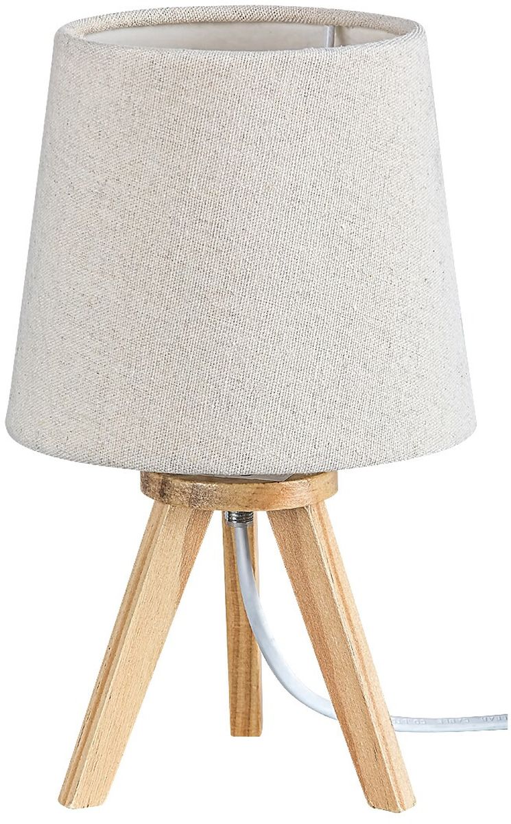 Rabalux Lychee Tischlampe 1x25 W grau-holz 2068