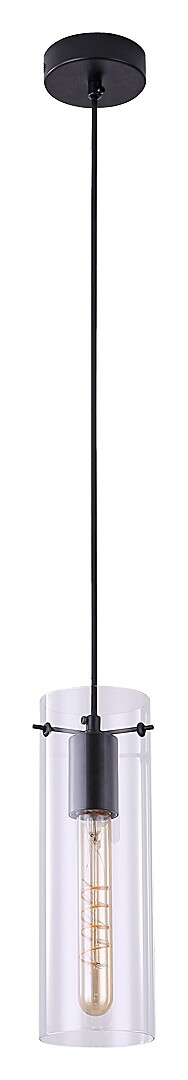 Rabalux Acantha Pendelleuchte 1x60 W schwarz-transparent 5258