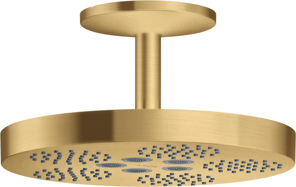 Axor One Kopfbrause mit Arm 28.2x28.2 cm rund gold 48493250