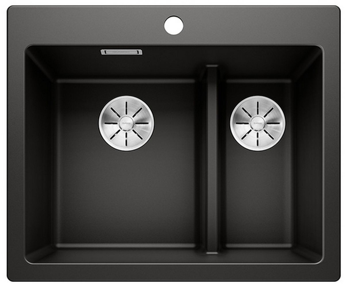 Blanco Pleon 6 Split Granitspüle 61.5x51 cm schwarz 525955