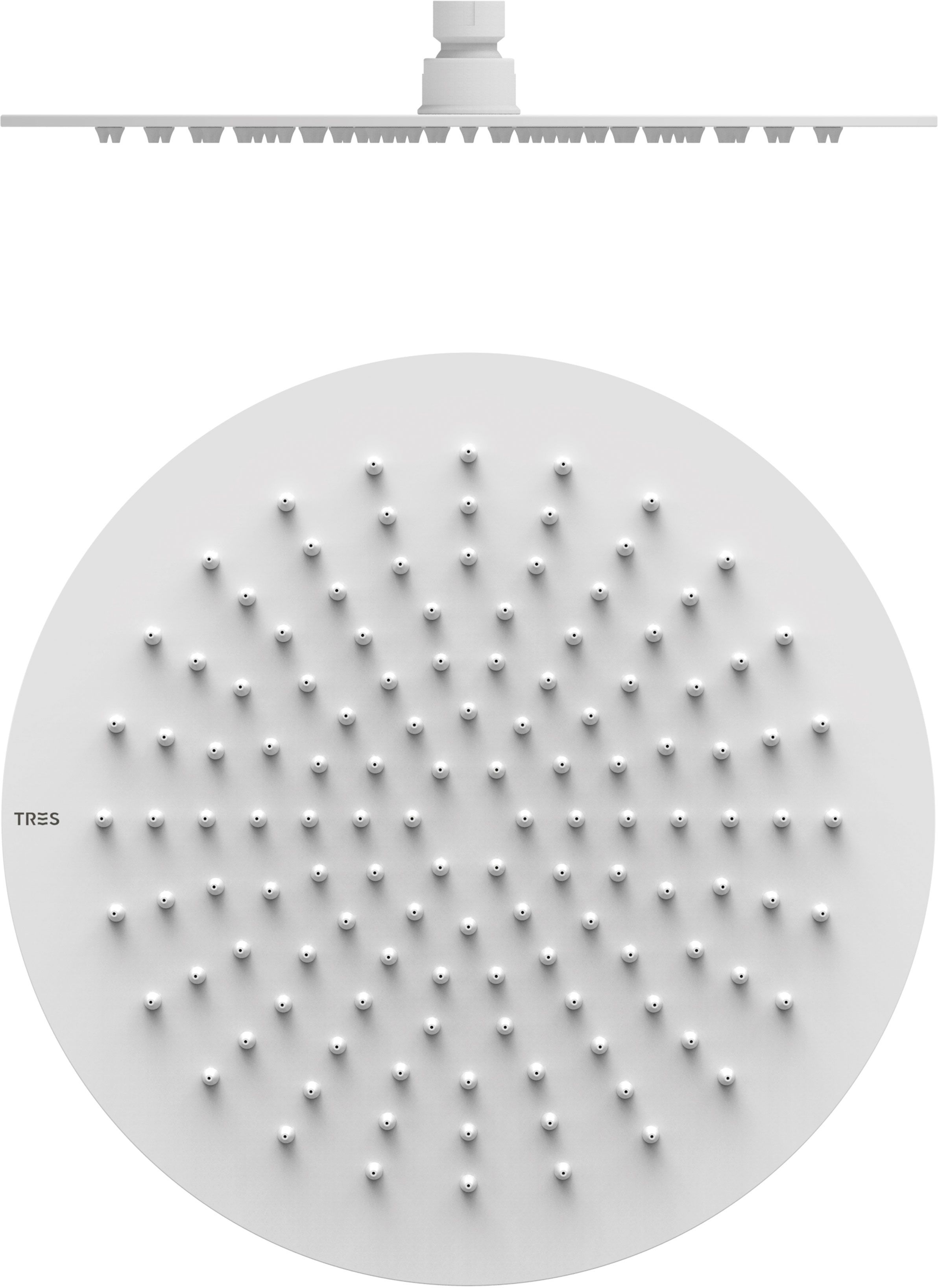 Tres Kopfbrause 30x30 cm rund weiß 134315010BM