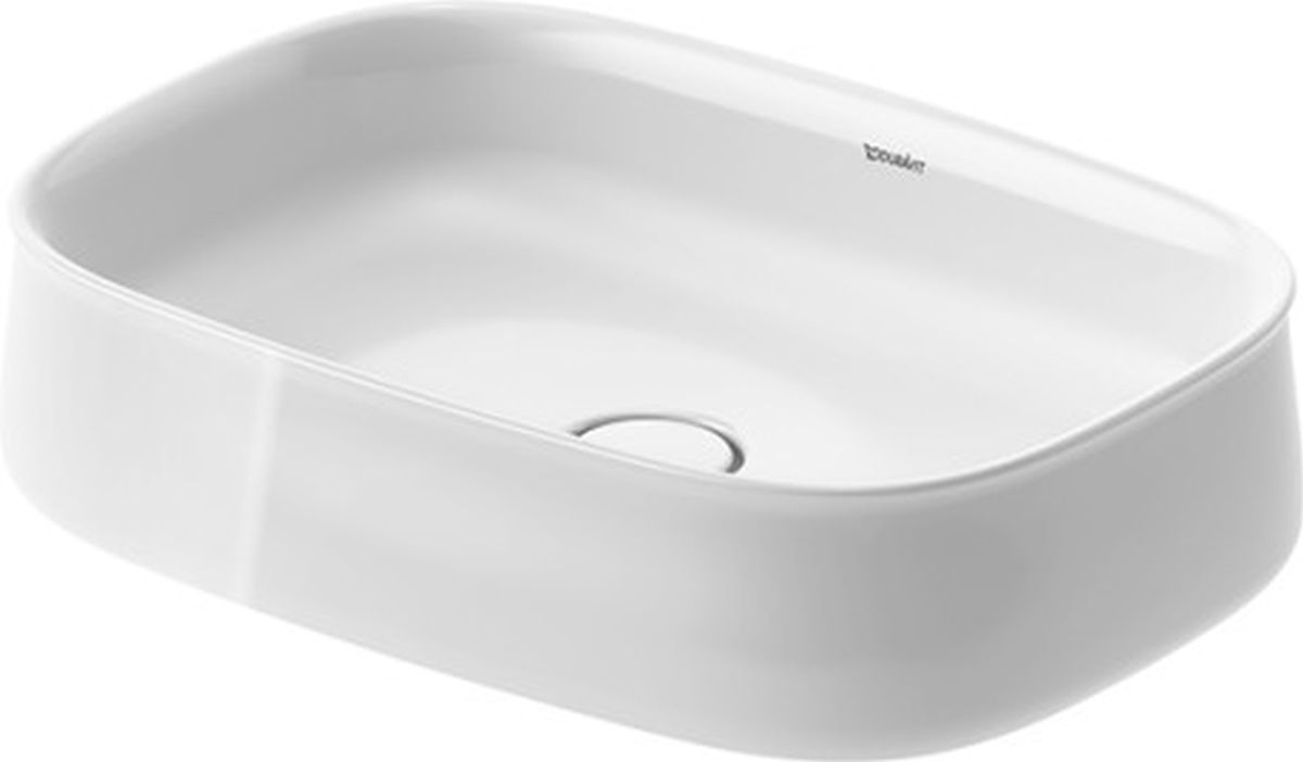 Duravit Zencha Waschbecken 55x39 cm oval Aufsatzwaschbecken weiß 2373550079