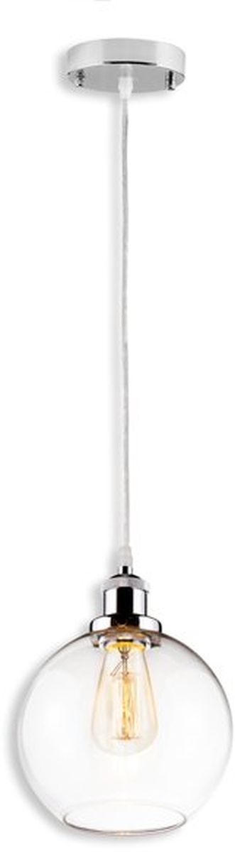 Altavola Design New York Loft Pendelleuchte 1x40 W chrom-transparent LA035/P_chrom