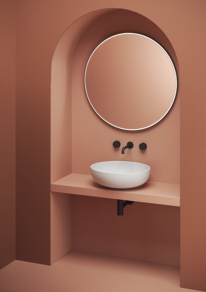 Art Ceram Jolie Waschbecken 50x50 cm rund Aufsatzwaschbecken weiß JOL00105;00