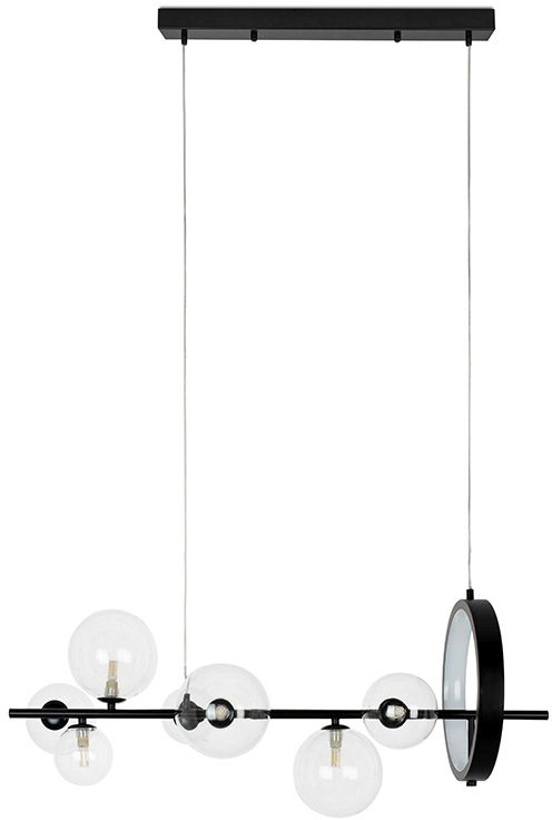 Moosee Alure Line Pendelleuchte x5 W schwarz-transparent MSE010100285