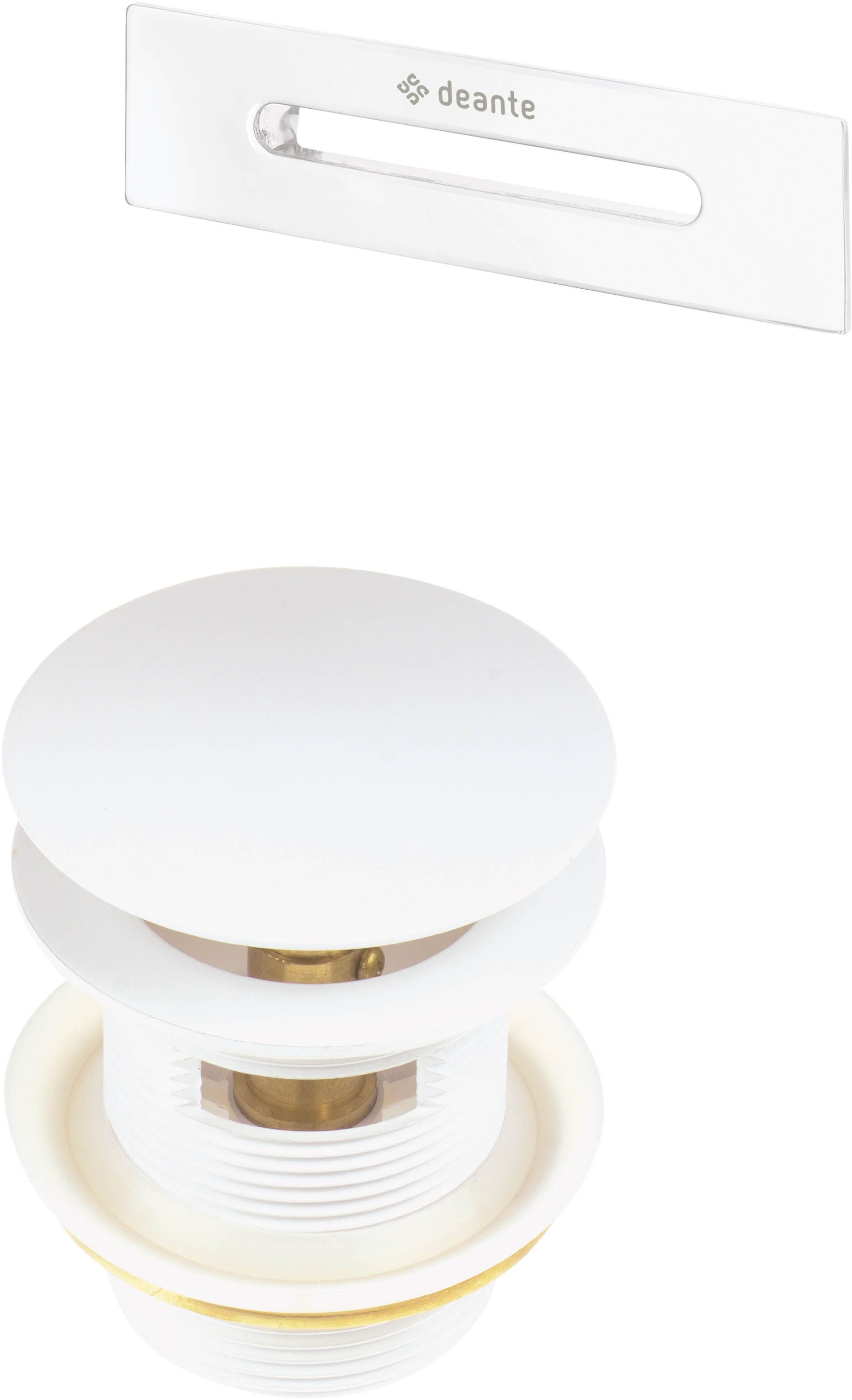 Deante Badewannenstopper weiß KYY_A10B