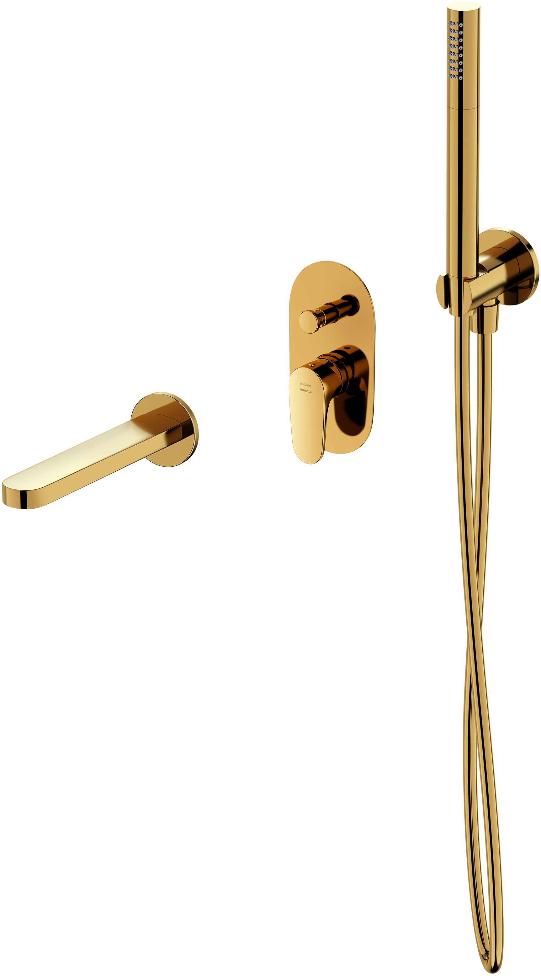 Set Badewannen- und Duscharmatur Cersanit Inverto S951-285, Duschset Cersanit Inverto S951-710, S951-555