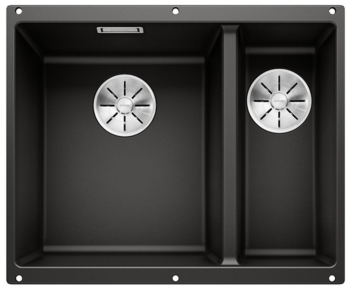 Blanco Subline 340/160-U Granitspüle 52.5x40 cm schwarz 525985
