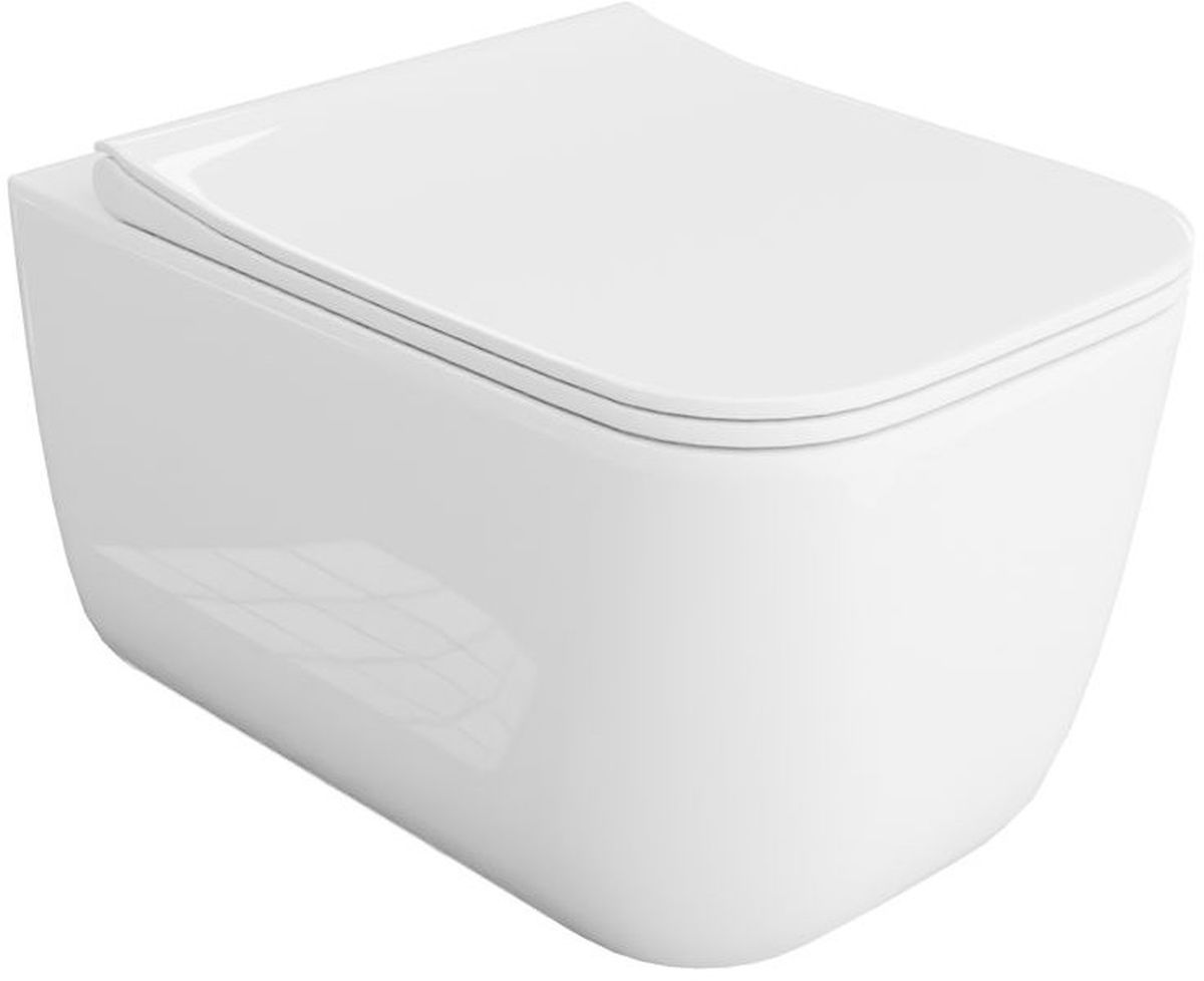 LaVita Shak WC-Becken mit Absenkautomatik-Sitz hängend Spülrandlos weiß Glanz 5900378316954