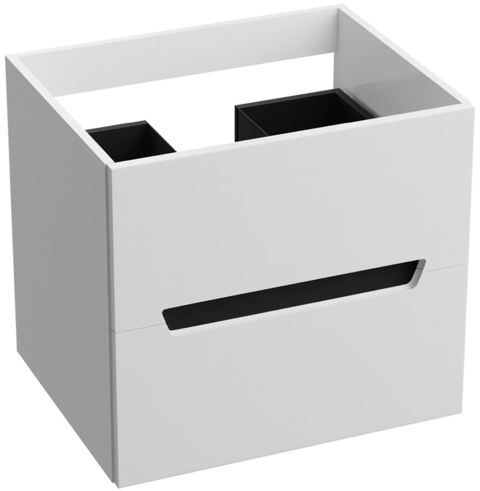 LaVita Kansas Kabinett 60.5x47x54.2 cm Unterschrank hängend weiß-schwarz 5900378314424