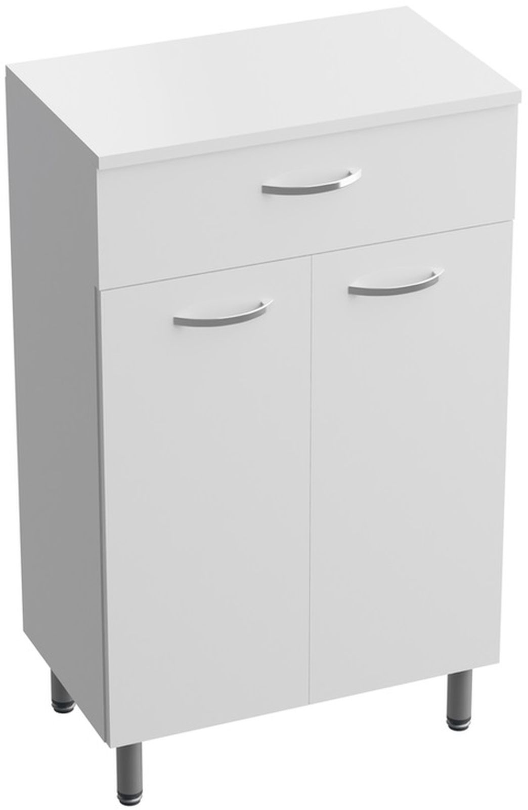 LaVita Basic Barato Schrank mit Arbeitsplatte 50x30x84 cm Seitenschrank stehend weiß 5900378314172
