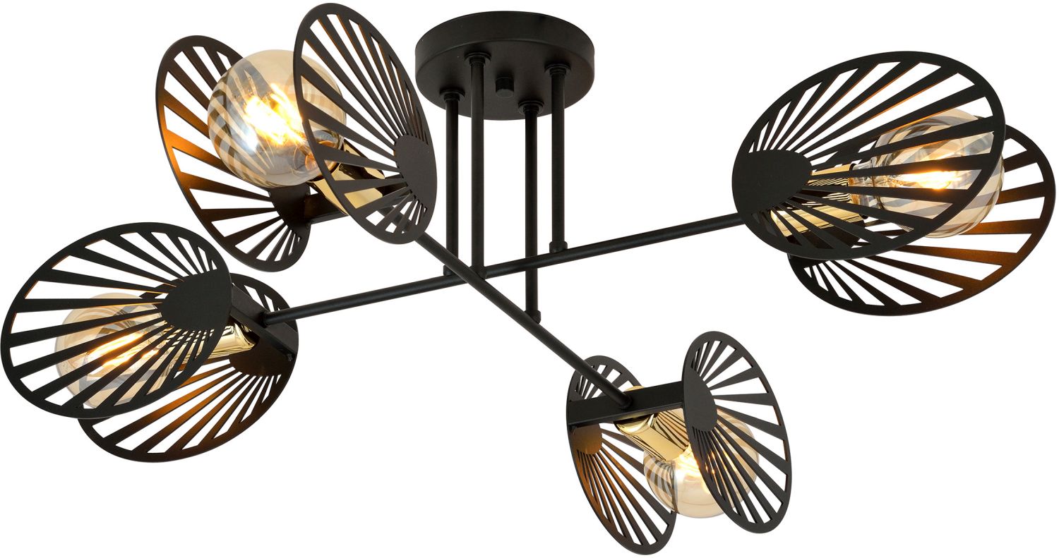 Emibig Talia Deckenlampe 4x15 W schwarz-gold 1181/4