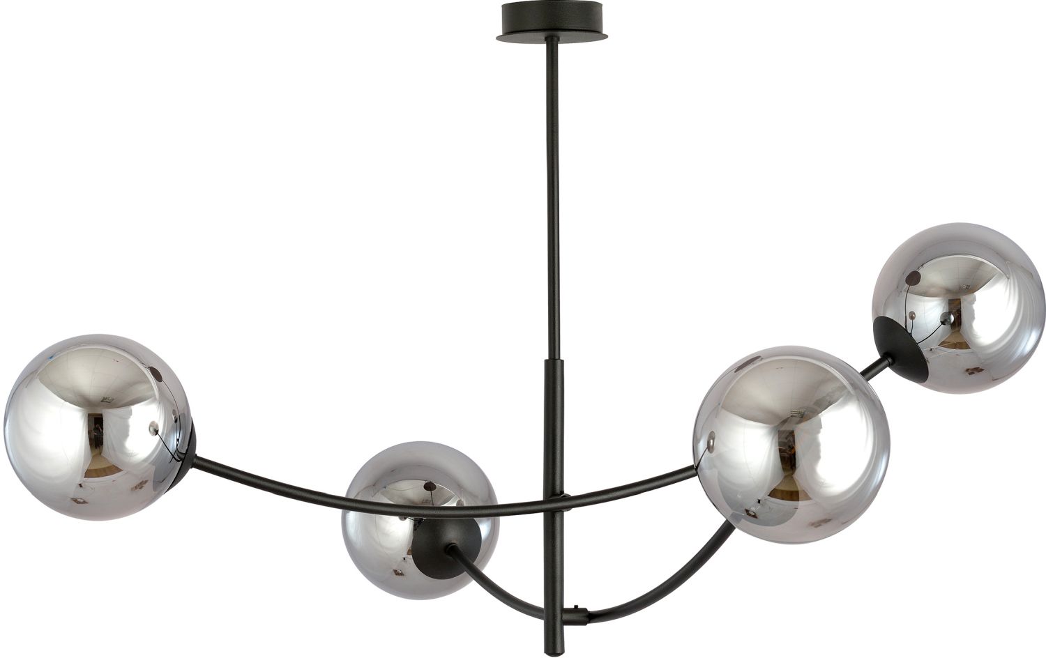 Emibig Hunter Deckenlampe 4x10 W schwarz-graphit 1100/4