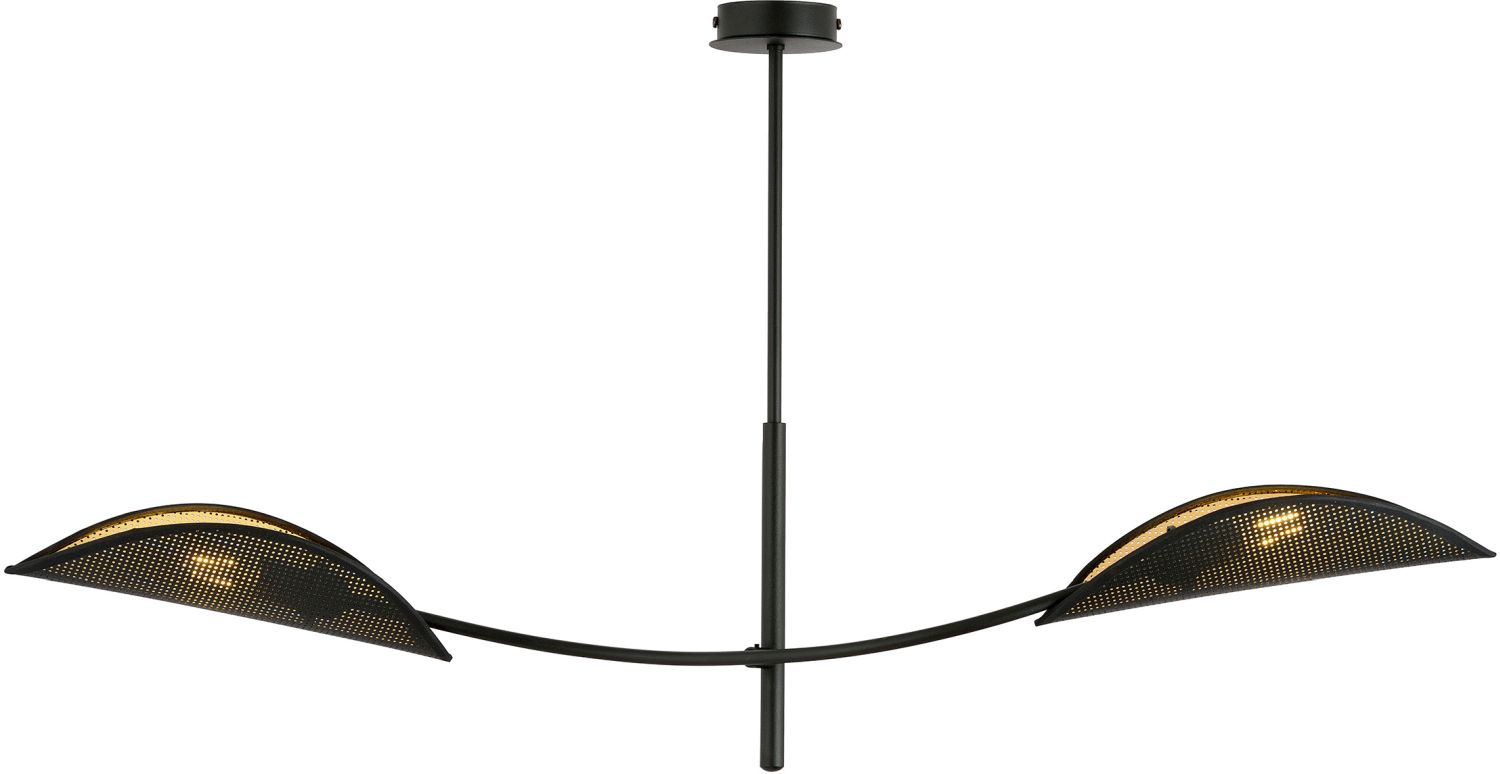Emibig Lotus Deckenlampe 2x10 W schwarz-gold 1106/2