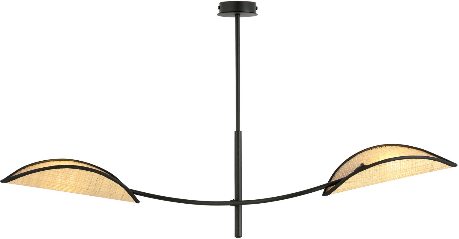 Emibig Lotus Deckenlampe 2x10 W schwarz-beige 1108/2