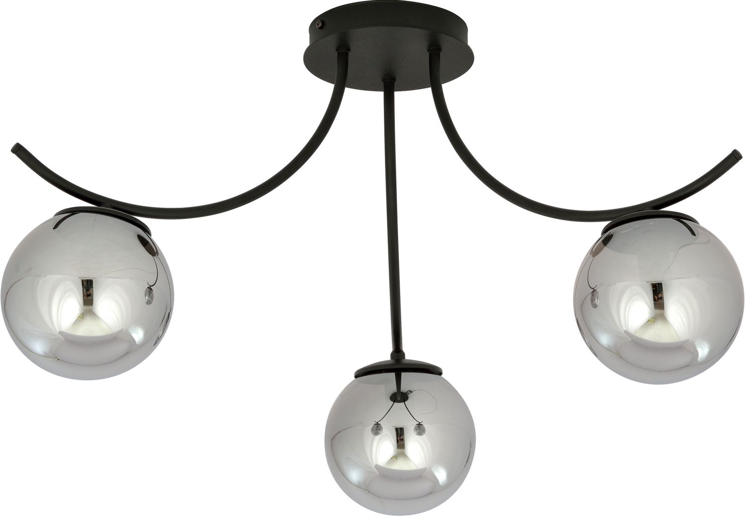 Emibig Boston Deckenlampe 3x10 W schwarz-graphit 1110/3