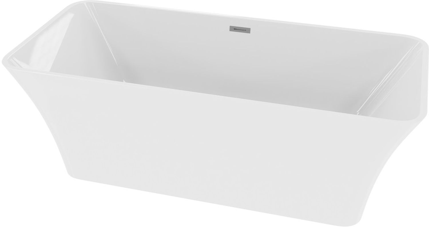 LaVita Rilassa Freistehende Badewanne 170x75 cm rechteckig weiß 5900378322368